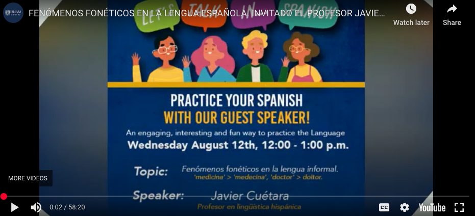 Let's Talk in Spanish: Invitado Javier Cuétara