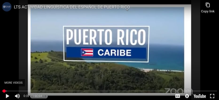 LTS ACTIVIDAD LINGÜÍSTICA DEL ESPAÑOL DE PUERTO RICO